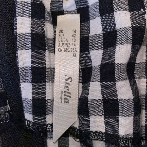 Stella Morgan Size 10 Dress Plaid Check Sleeveless Woman's Short - Picture 5 of 5